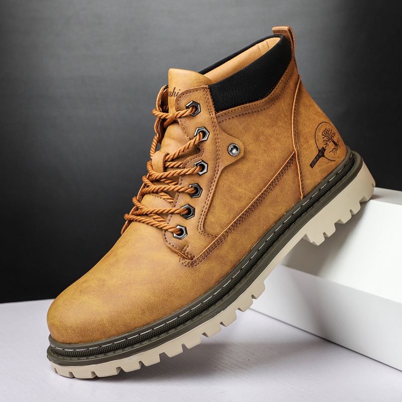 Men'S Shoes Low Top - Botas masculinas de cano alto sapatos