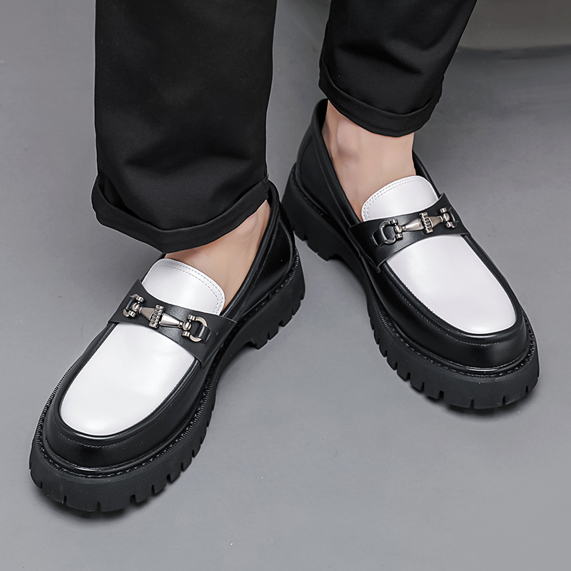 Men Shoes Loafers - Homens mocassins clássico horseneck fivela decoração
