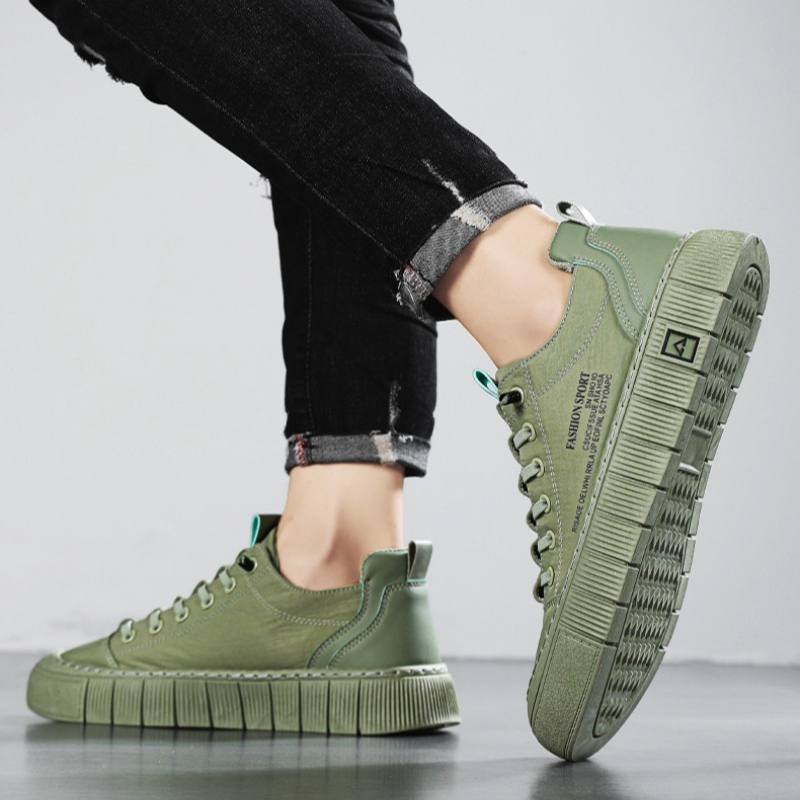Men'S Shoes Low Top - Tênis Casual Masculino de Lona com