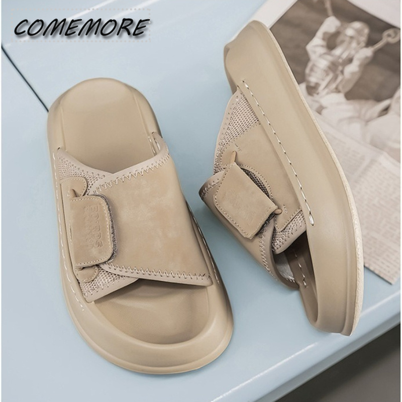 Men'S Shoes With Velcro - Chinelos Masculinos Comemore de Sola Grossa