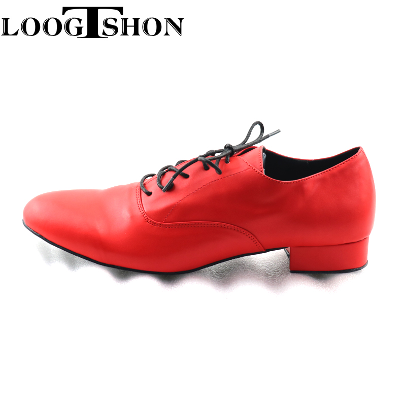 Men Shoes Red Bottom - Loogtshon vermelho masculino couro vermelho sapatos