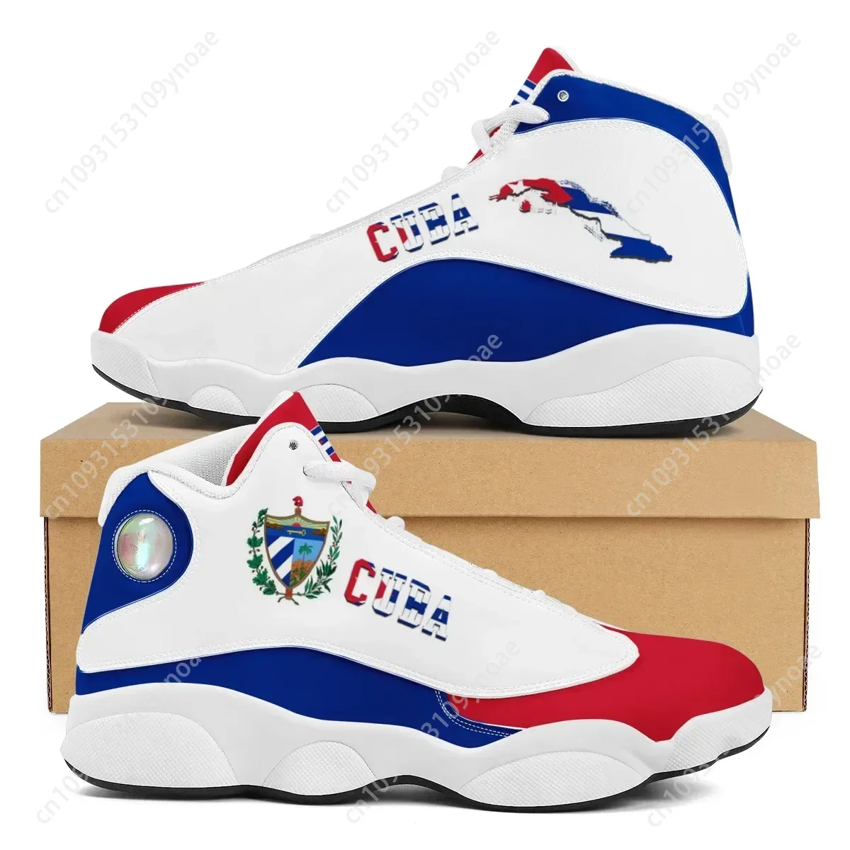 Men'S Shoes Basketball - Cuba bandeira impressão legal homens tênis