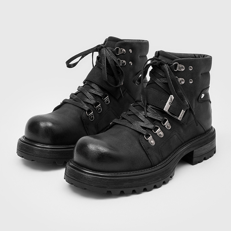 Men'S Shoes Top Brands - Marca masculina botas de couro da