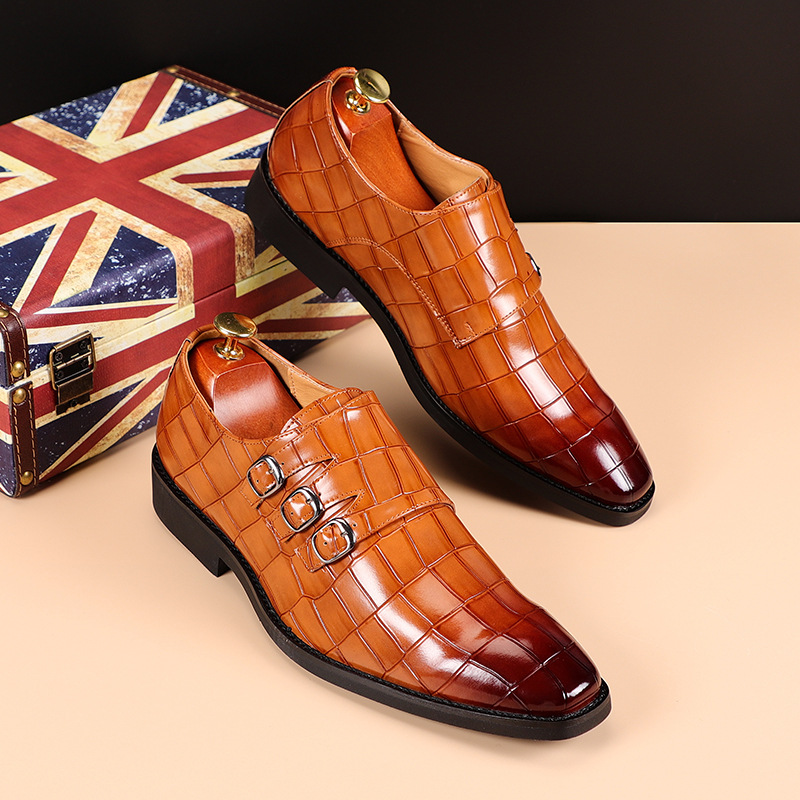 Men Shoes Formal - Deslizamento em sapatos masculinos oxfords moda