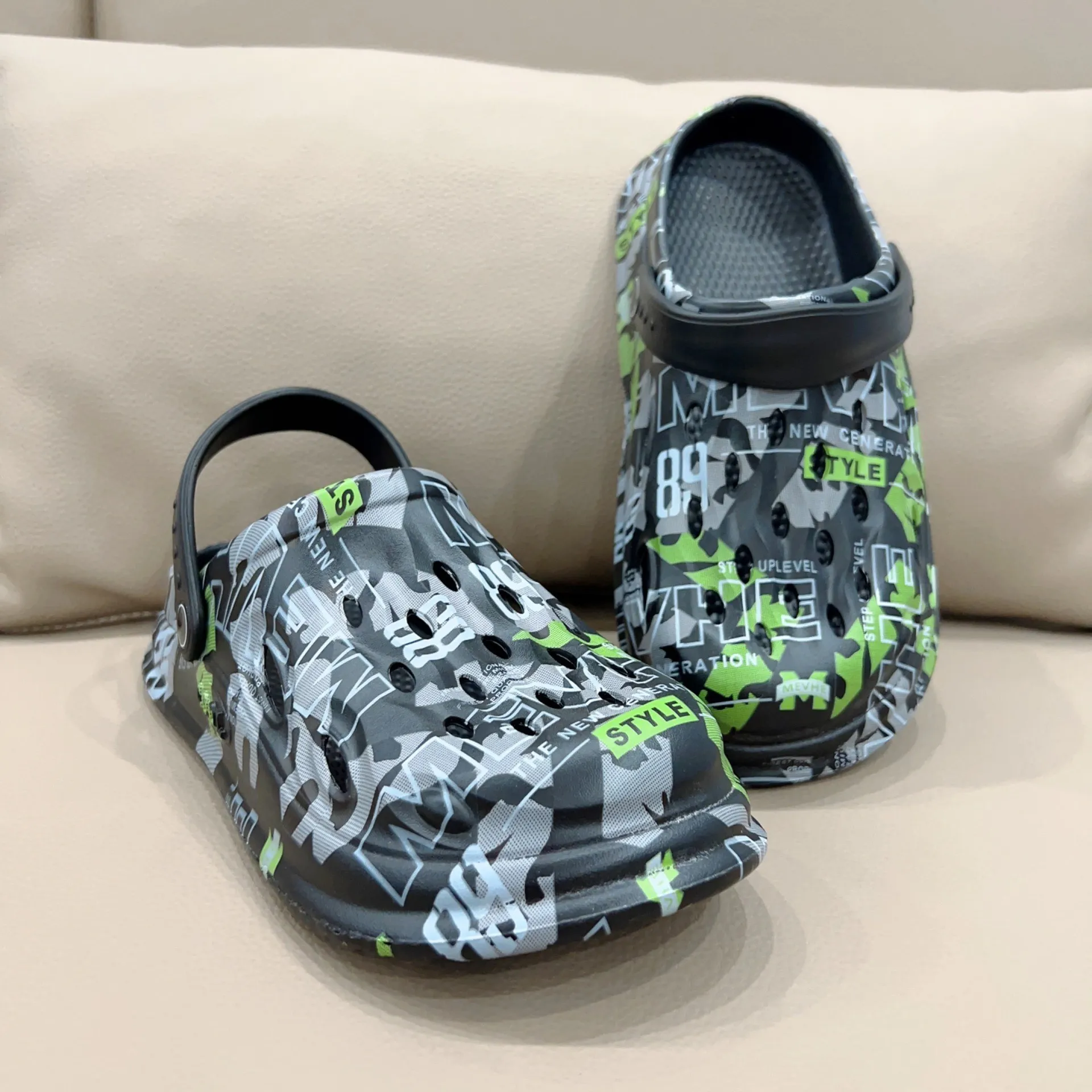 Chinelos Masculinos Plus Size  - Men'S Shoes With Velcro avaliação e preço