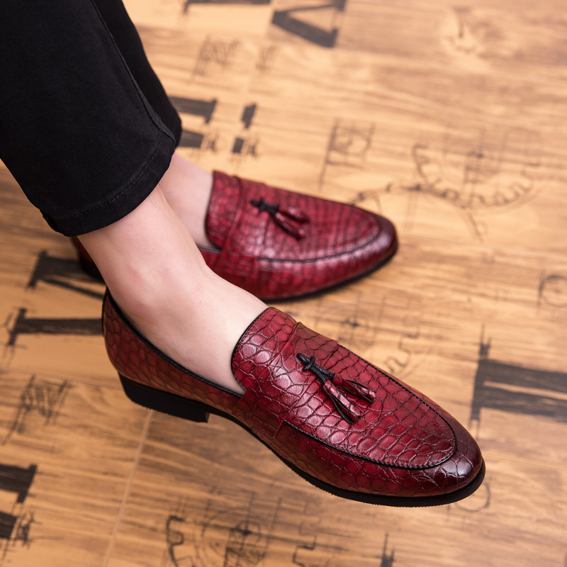 Mocassins masculinos com estam - Men Shoes Loafers avaliação e preço