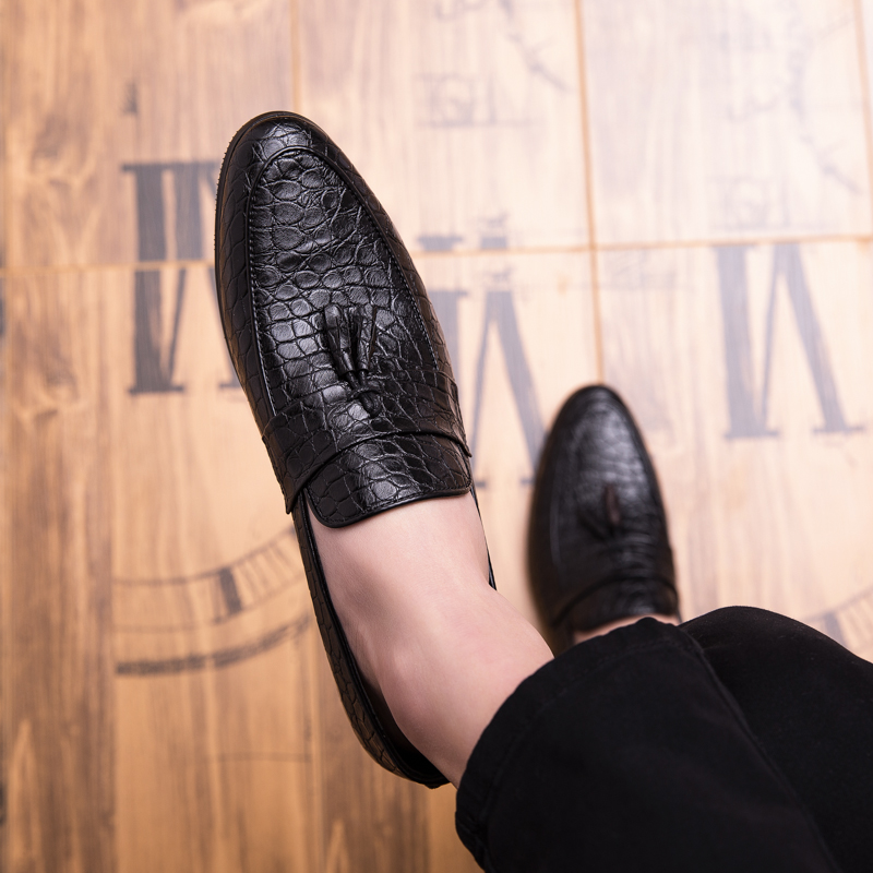 Mocassins masculinos com estam - Men Shoes Loafers avaliação e preço