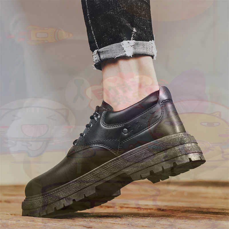 Escuro natural couro moda form - Men'S Shoes Different Types avaliação e preço