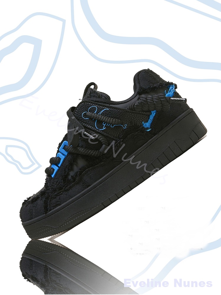 Tênis Plataforma Unissex Preto - Men'S Shoes Low Top avaliação e preço