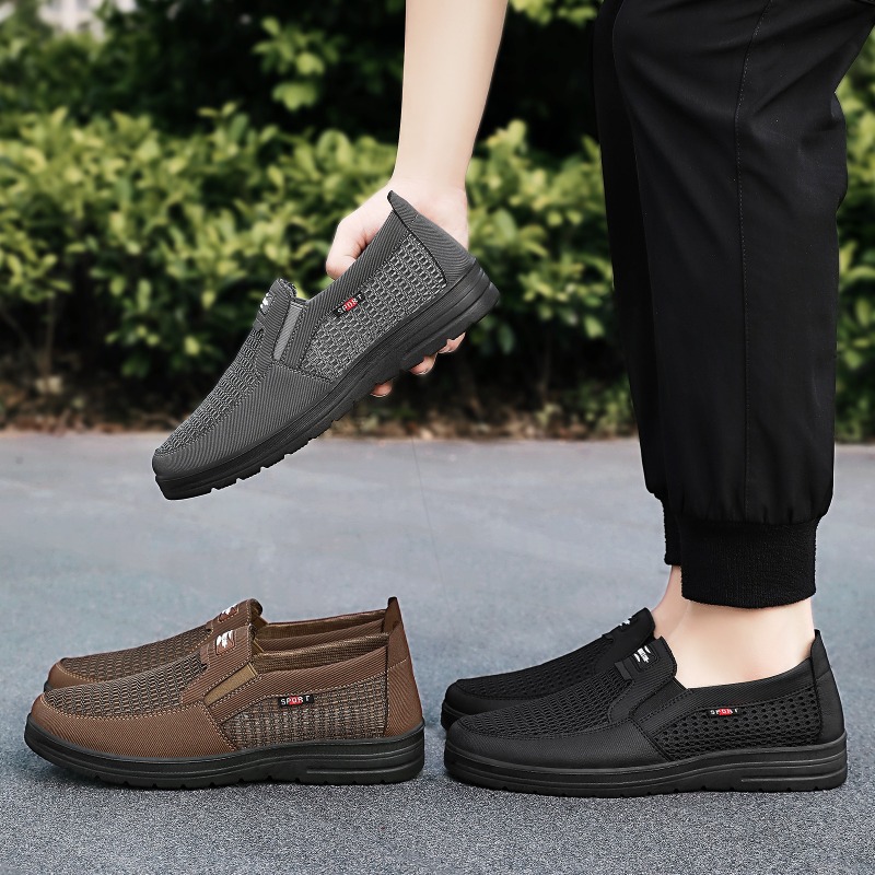 Sapatos masculinos de malha re - Men Shoes Loafers avaliação e preço