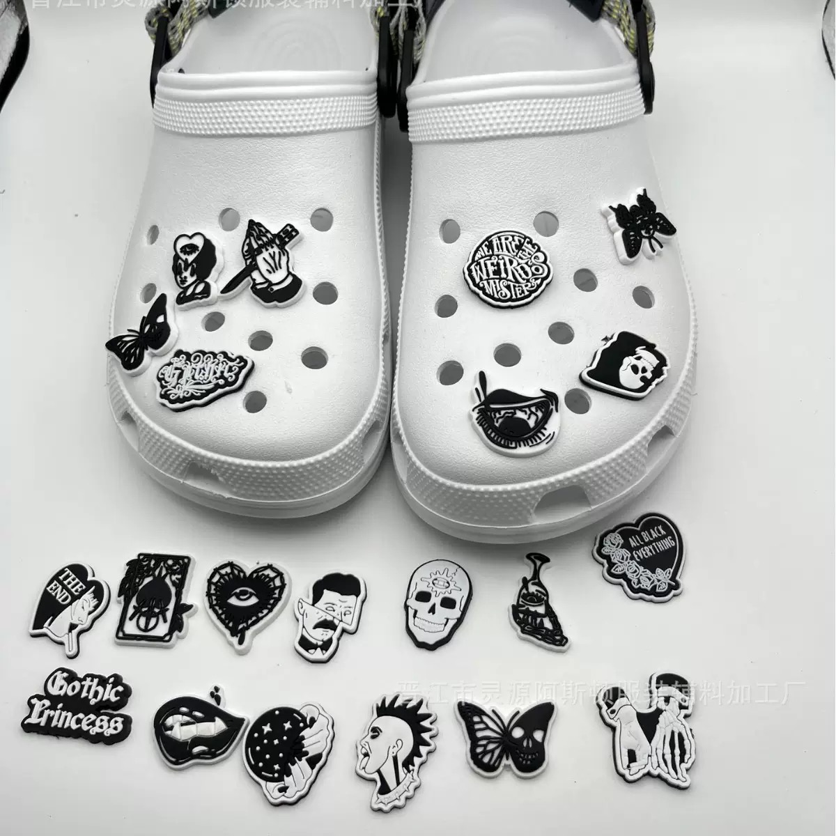 23 Peças de Charms de Hallowee - Men'S Shoes With Velcro avaliação e preço
