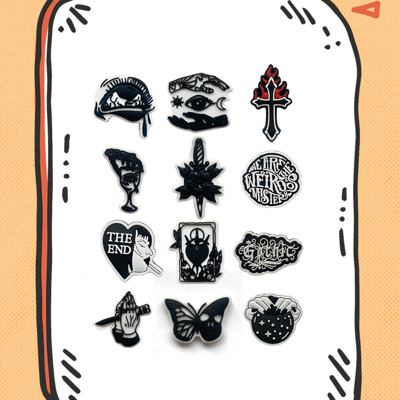 23 Peças de Charms de Hallowee - Men'S Shoes With Velcro avaliação e preço