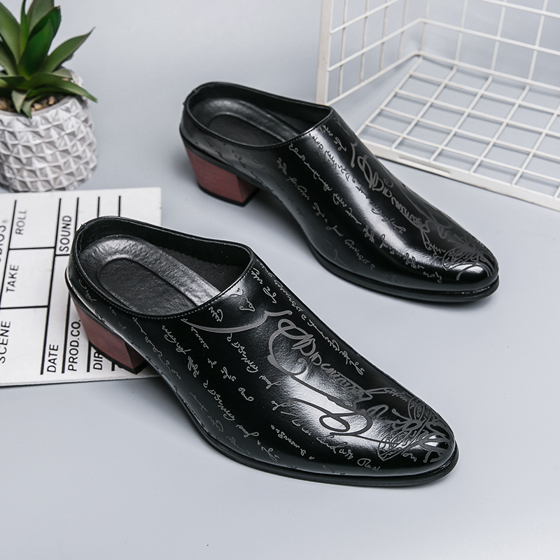 Mules de Couro Marrom para Hom - Men'S Shoes With Toes avaliação e preço