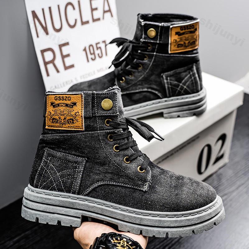 Homens retro botas de lona 202 - Men'S Shoes Low Top avaliação e preço